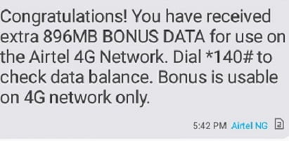 Airtel 6gb and it data bonus
