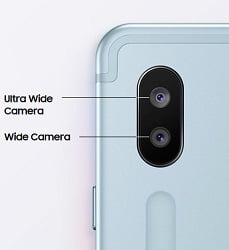 Galaxy Tab S6 wide and Ultra wide rear camera