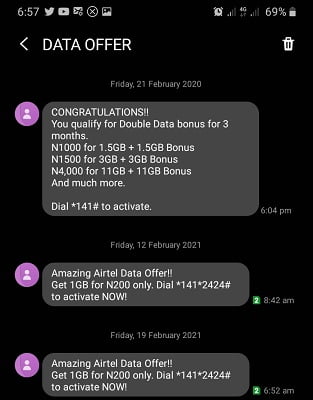 Airtel Data Offer