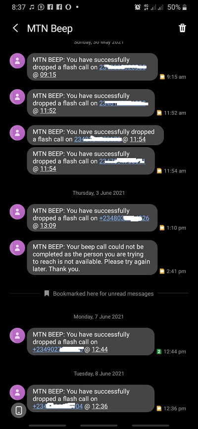 MTN Beep Glo Free call